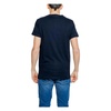 Blue Printed Cotton T-shirt