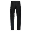Black Cargo Trousers with Logo Patch