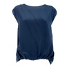 Silk Jersey Tee in Blue