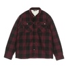 Sherpa Lined Padded Shirt Maroon