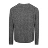 Gray Ribbed Wool Sweater