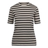 Striped Knitted T-shirt with Logo