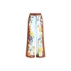 Floral Wide Leg Linen Pants