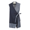 Linen and Cotton Sleeveless Gilet