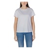 Elegant Rhinestone Round Neck T-Shirt