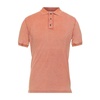 Pink Cotton Polo Shirt with Three Buttons