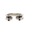 Skulls motif ring