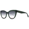 Green Cat Eye Sunglasses Gradient Lens