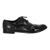Black Flat Shoes Derby Arc