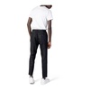 Black Linen Blend Pleated Trousers