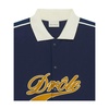 Blue Mesh Logo Shirt with Press Studs