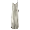 Flounced Long Dress with Thin Straps