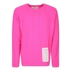 Braided Fuchsia Sweater