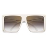 Ivory/Gold Mirrored Sunglasses