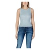 Blue Sequin Tank Top