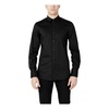 Black Slim Fit Long Sleeve Shirt