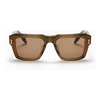 Square Oversize Sunglasses Olive Green