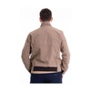 Beige Nylon Bomber Jacket