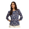Blue Marcia Blouse 3/4 Sleeves