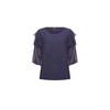 Indigo Lace Sleeve Top