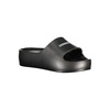 Black Polyethylene Platform Slippers
