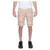 Beige Printed Men's Shorts with Pockets
