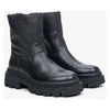 Black Leather Ankle Boots for Winter