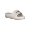 White Polyethylene Platform Slippers with Logo