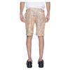 Beige Printed Men's Shorts with Pockets