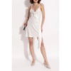 Dress with satin sash