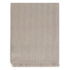 Striped Cashmere Scarf with Fringed Hemline