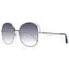 Gold Women Sunglasses Round Gradient