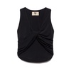 Black V-Neck Demi Top