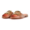 Cognac Leather Slippers