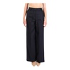 High-waisted wide-leg trousers