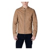 Beige Zip-Up Jacket with Pockets