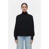Relaxed High Neck Cashmere Merino Blend Sweater