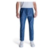 Blue Cotton Trousers with Laces