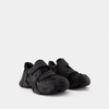 Black Synthetic Sneakers - Tormenta Style