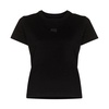 Black Essential Logo Tee with Bound Neck