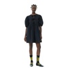 Cotton Poplin Mini Dress with Tie Strings