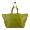 Green Leather Tote Bag