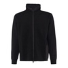 Black Cotton Zip Sweater