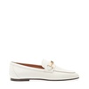 White Leather Loafer Shoes