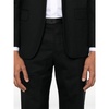 Black Suit with Front Button Fastening