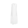 Elegant Linen Maxi Dress with Cut-outs