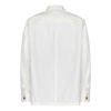 White Silk Seersucker Overshirt