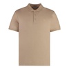 Cotton Polo Shirt with Ribbed Edges
