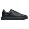 Luxury Black Leather Sneakers