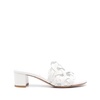 White Leather Multi-Way Strap Sandals